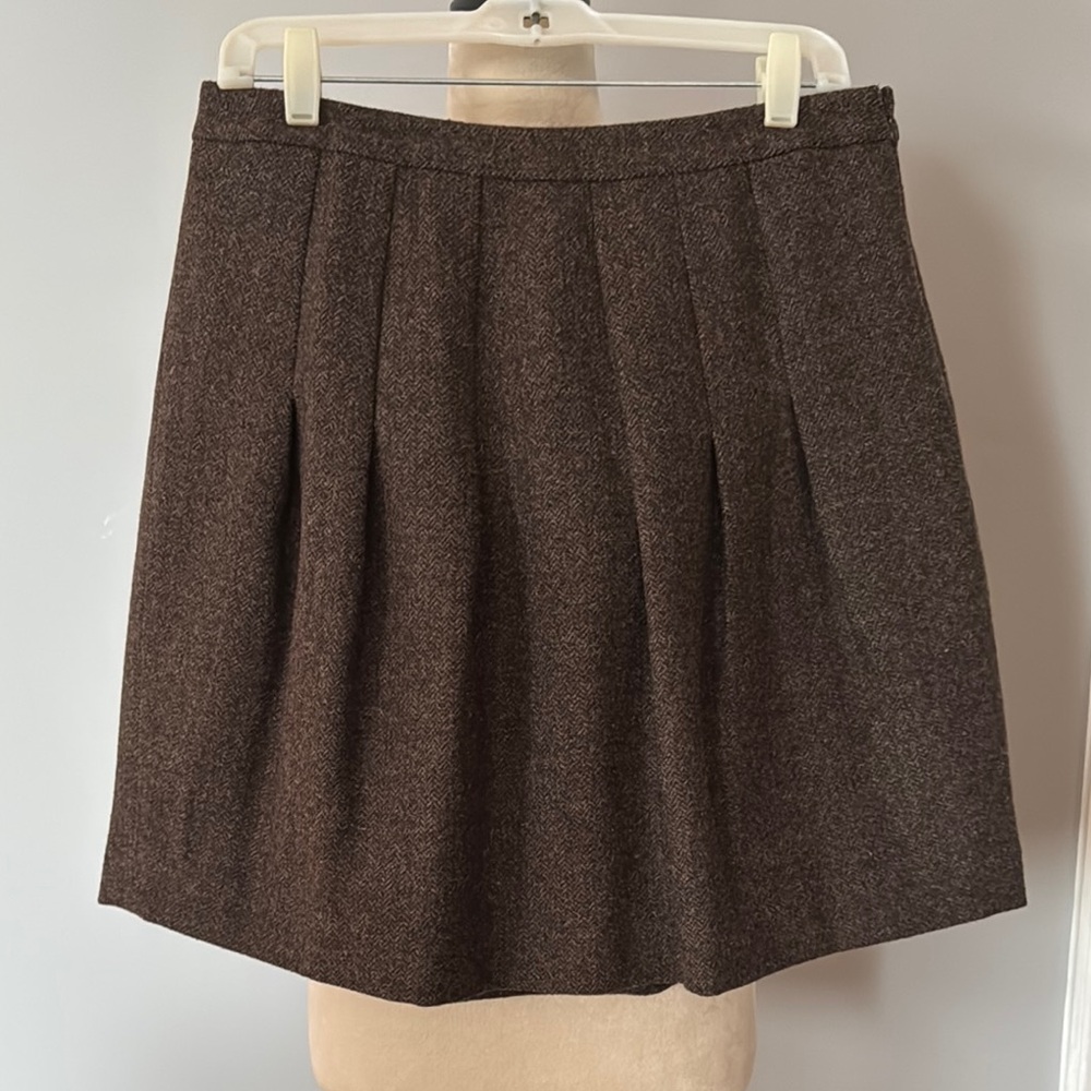 GAP Brown Pleated Mini Skirt for Work